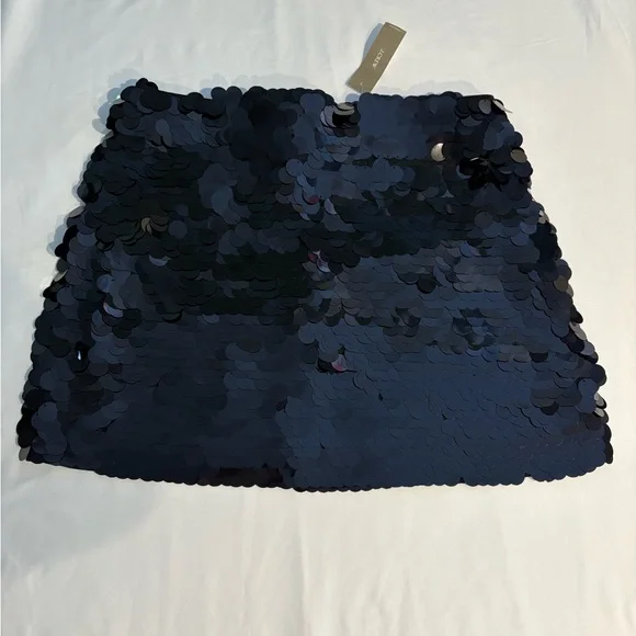 Sold J Crew Collection circle-sequin mini skirt Womens Size 4 black  msrp-$248 - Picture 3 of 9